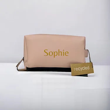 Personalisierte Kulturtasche mit Wunschtext