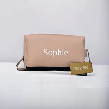 Personalisierte Kulturtasche mit Wunschtext