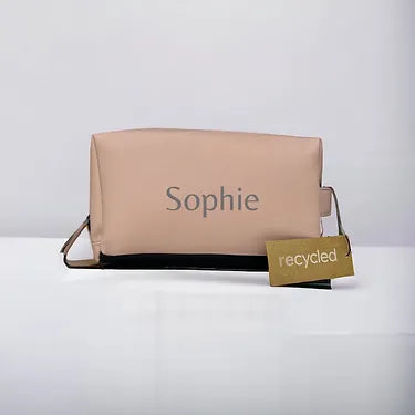 Personalisierte Kulturtasche mit Wunschtext